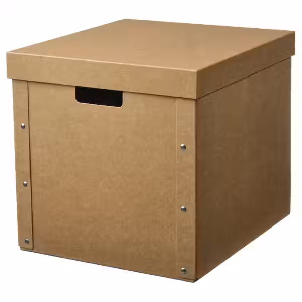 GÄRDESGÅRD ГЭРДЕСГОРД Коробка с крышкой - естественный 32x35x31 см - фото 1