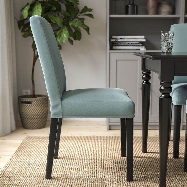 Стул, черный Ljungen светло-зеленый IKEA BERGMUND БЕРГМУНД 793.859.38 - фото 4