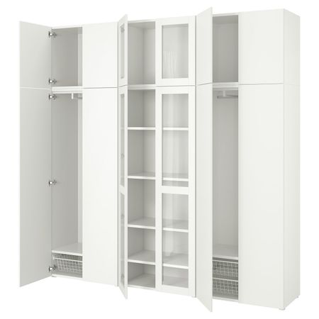 Комбинация для хранения, 12 дверей, белый/Фоннес Вэрд 240x42x241 см IKEA OPPHUS ОПХУС 493.855.05