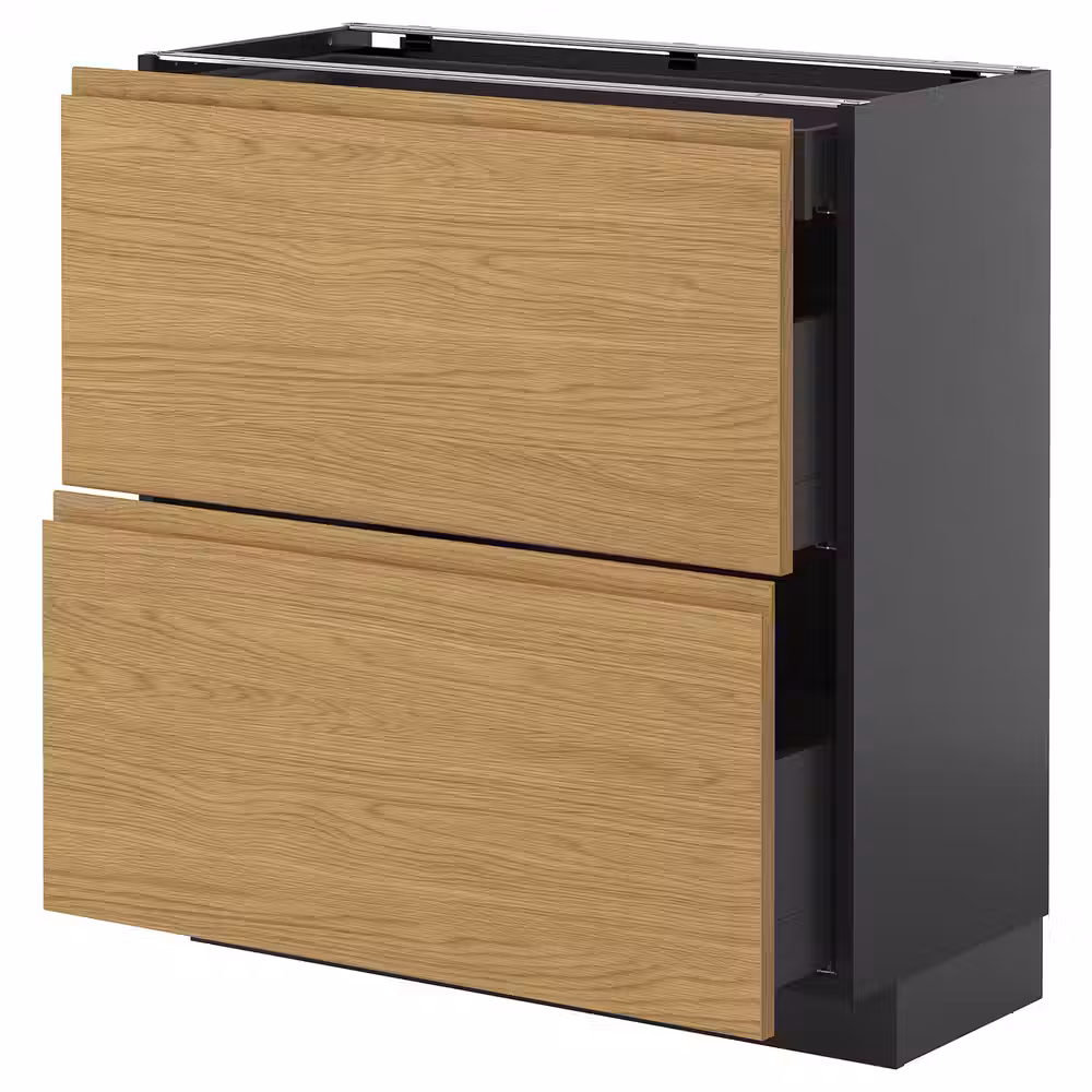 METOD / KNIVSHULT Напольный шкаф/2 фасада/3 ящика - фото 1