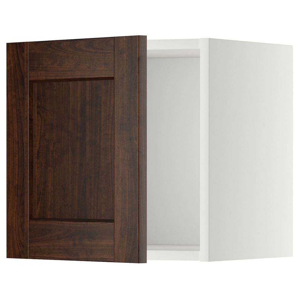 Навесной шкаф, белый/Эдсерум коричневый 40x40 см IKEA METOD МЕТОД 294.453.55 - фото 1