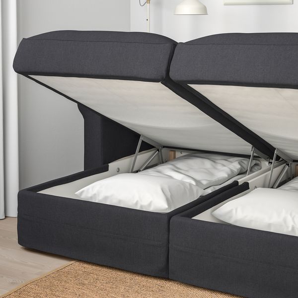 4-местный диван с козетками, Sporda темно-серый IKEA GRÖNLID 194.085.70 - фото 6