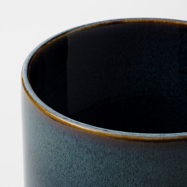 Кашпо, для дома, улицы темно-синий 15 см IKEA DRÖMSK ДРЁМСК 004.968.40 - схема-чертеж с размерами