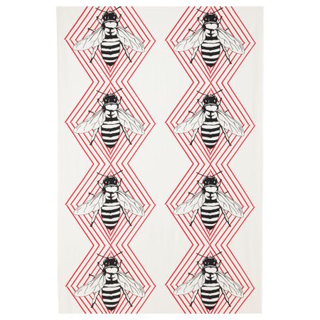 Отрез ткани АНВЭНДБАР, красный/белый (150x300 см)