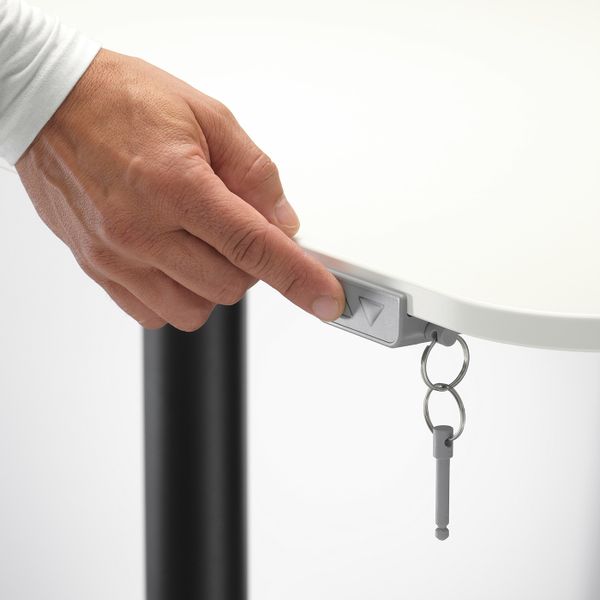 Угловой письменный стол лев/трансф, белый, черный 160x110 см IKEA BEKANT БЕКАНТ 092.786.54 - фото 4