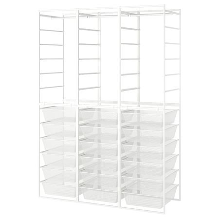Гардероб, комбинация, белый 148x51x207 см IKEA JONAXEL ЙОНАКСЕЛЬ 093.114.65
