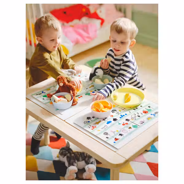 GRÖNFINK Салфетка под приборы - разноцветный 30x40 см - схема-чертеж с размерами