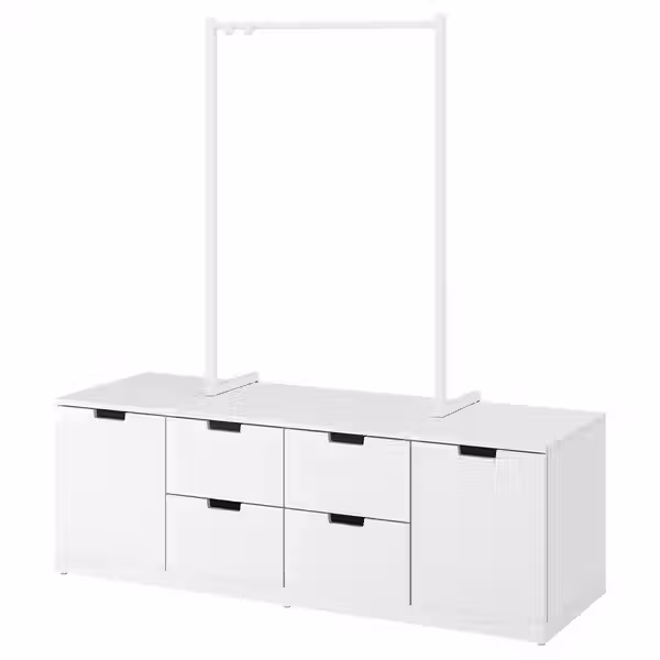 NORDLI Комод с 6 ящиками - белый 160x169 см - фото 1