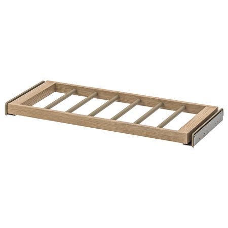 Выдвижная вешалка для брюк, под беленый дуб 75x35 см IKEA KOMPLEMENT КОМПЛИМЕНТ 904.465.01