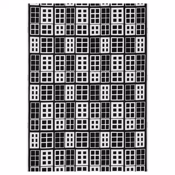 BROKAKLEJA Отрез ткани - чёрный/геометрический 150x300 см - фото 1