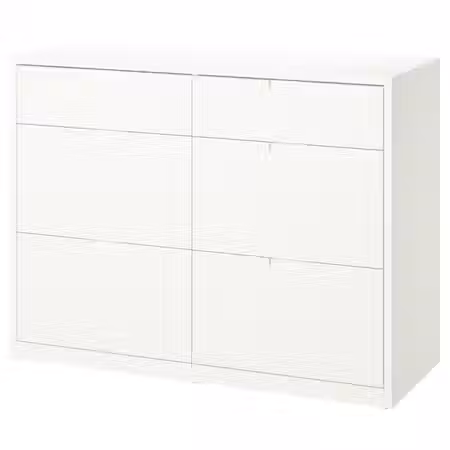 TONSTAD Комод с 6 ящиками - белый с оттенком 120x47x91 см