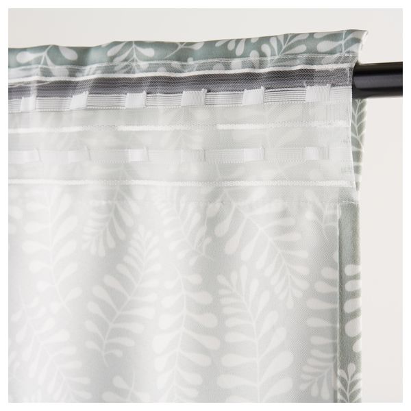 Гардины, 1 пара ИНГВАРДА, с цветочным орнаментом (145x270 см) - фото 4