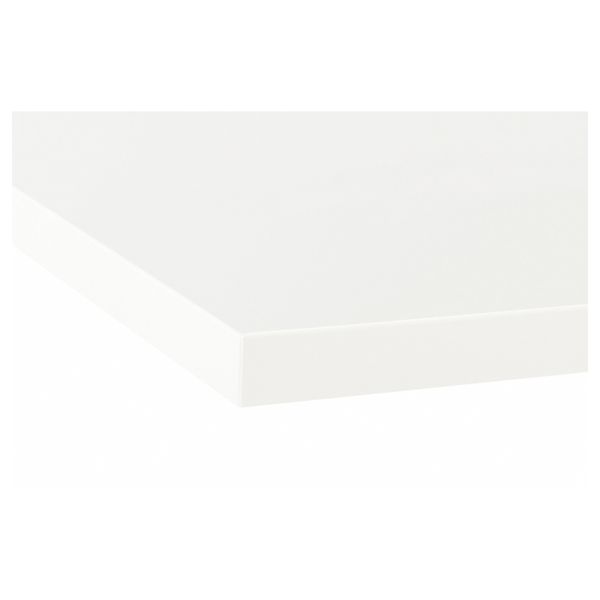 Столешница под заказ, белый, ламинат, 63.6-125x2.8 см IKEA EKBACKEN ЭКБАККЕН 503.454.29 - фото 3