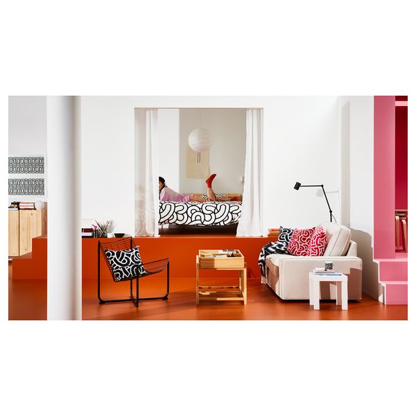 Декоративное зеркало, с рисунком, черный, 40x40 см IKEA SÖTRÖNN 505.604.71 - схема-чертеж с размерами