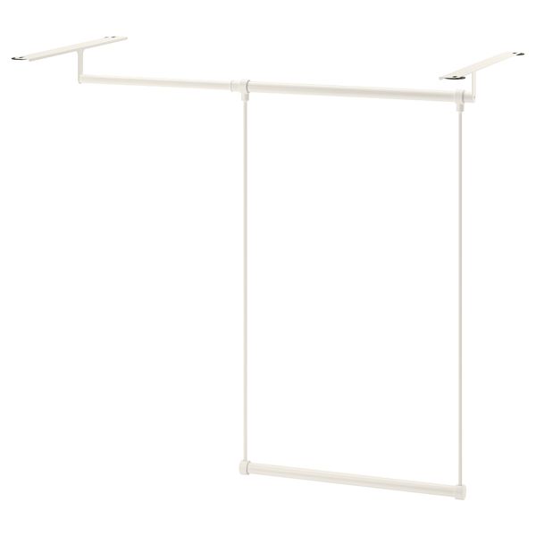 Платяная штанга для каркаса ЛЭТТХЕТ, белый - схема-чертеж с размерами