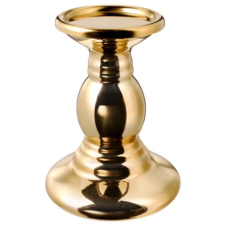 Подсвечник для формовой свечи ВИНТЕР 2018, золотой (17 см)