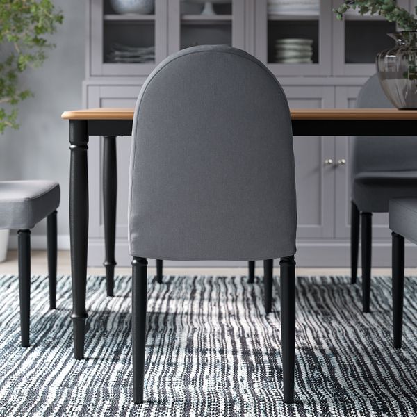Стул, черный, Vissle серый IKEA DANDERYD ДАНДЭРЮД 205.211.36 - фото 7
