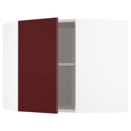 Угловой навесной шкаф с полками, 68x60 cm IKEA METOD МЕТОД 893.269.29
