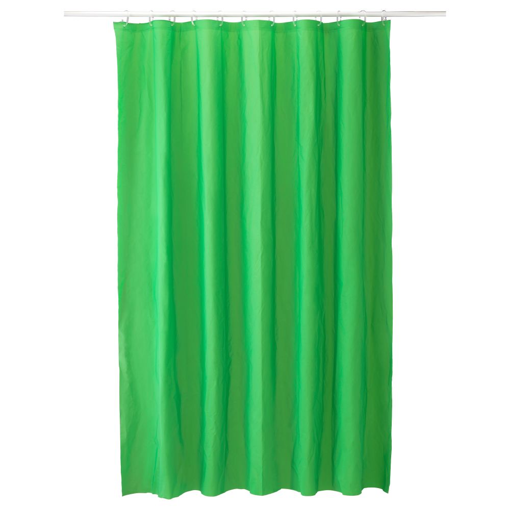Штора для ванной ЭГГЕГРУНД, зеленый (180x200 см) - фото 1