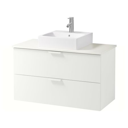 Шк п-раковину/столешн45x45/раковина  , белый, белый (102x49x72 см)