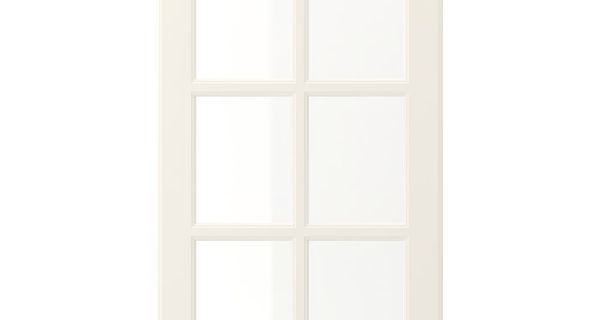 BODBYN Стеклянная дверь - белый с оттенком 40x80 см