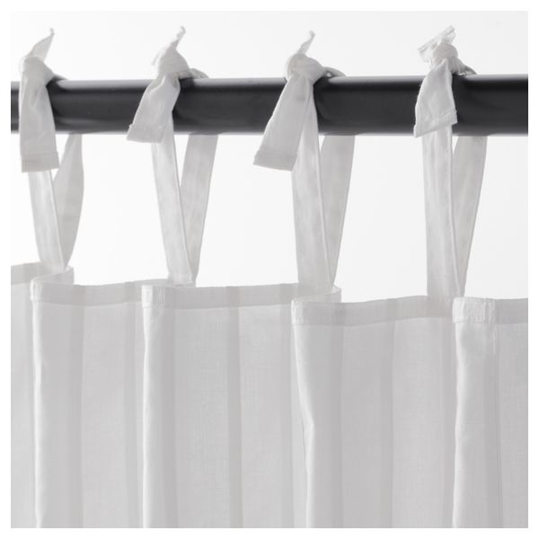 Гардины, 1 пара ПЭРЛБЛАД, белый (145x300 см) - схема-чертеж с размерами