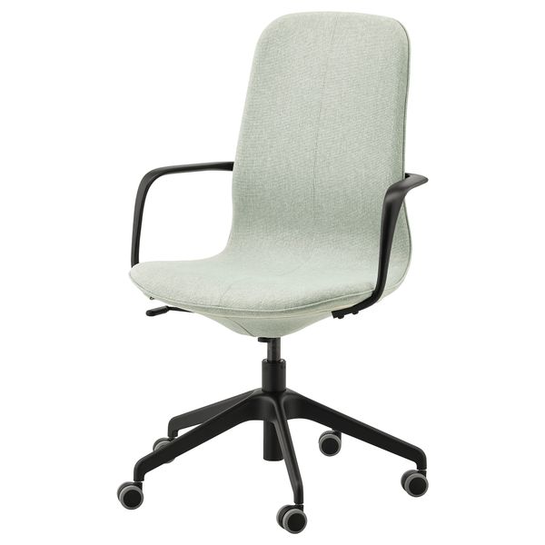 Рабочий стул с подлокотниками IKEA LÅNGFHATTEFJÄLL ХАТТЕФЬЕЛЛЬ ЛОНГФЬЕЛЛЬ 191.781.59 - фото 1