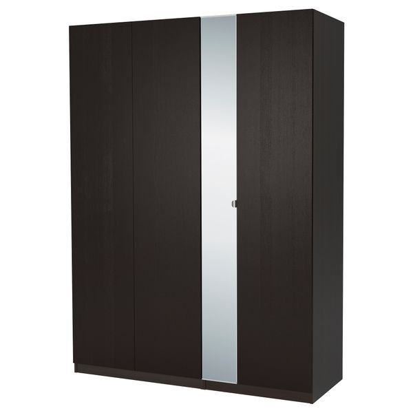 Гардероб ПАКС, черно-коричневый, Нексус Викедаль (175x60x236 см) - фото 2
