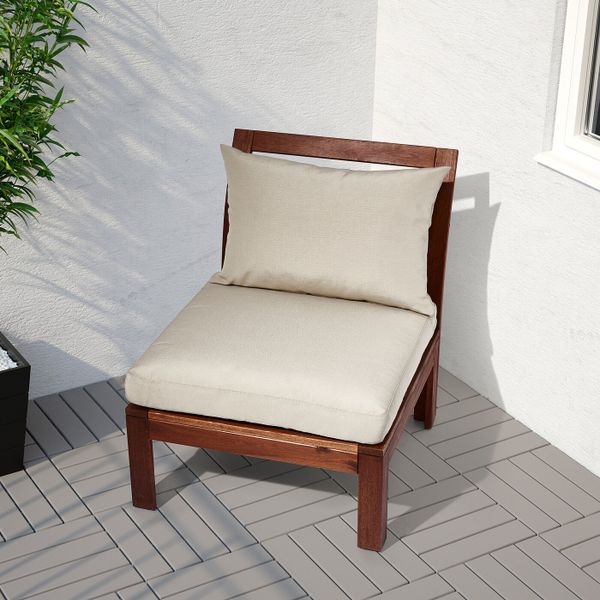 Подушка для садовой мебели, бежевый 62x42 см IKEA ХОЛЛО 503.757.70 - фото 2