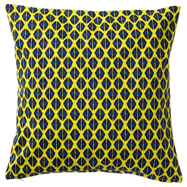 Чехол на подушку СОММАР 2017, белый/синий, желто-зеленый (50x50 см) - фото 2