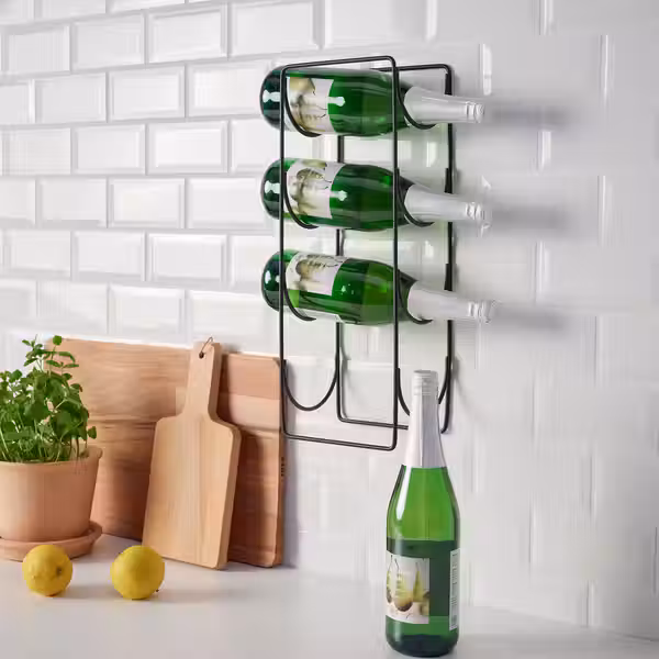 SNÖSPIRA СНЁСПИРА Подставка для 4 бутылок - чёрный - фото 3