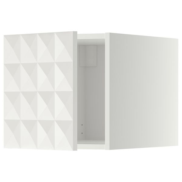 Верхний шкаф МЕТОД, белый, Гэррестад белый (40x40 см) - схема-чертеж с размерами