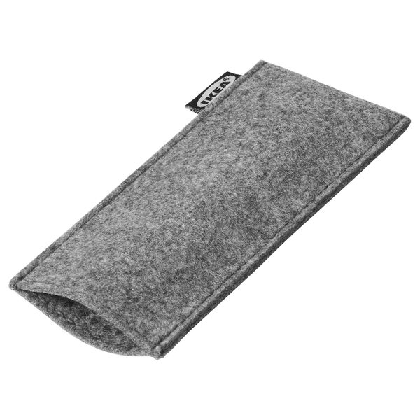 Чехол-прихватка для ручки сковороды, серый 15x6 см IKEA GRÅHAJ ГРОХЭЙ 605.231.19 - фото 1