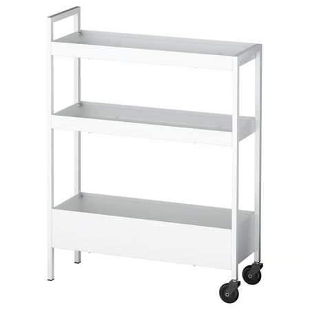 NISSAFORS Тележка - белый 50.5x19x67 см