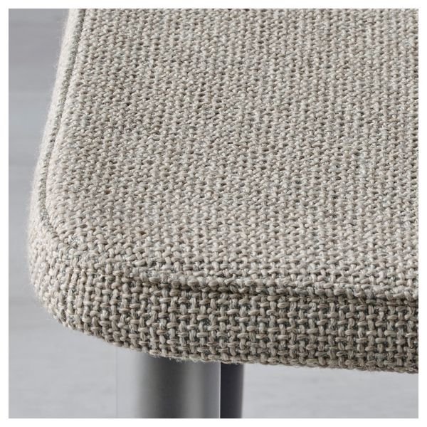 Стол и 4 стула ГЛИВАРП / ПРЕБЕН, прозрачный, Тено светло-серый (125 см) - схема-чертеж с размерами