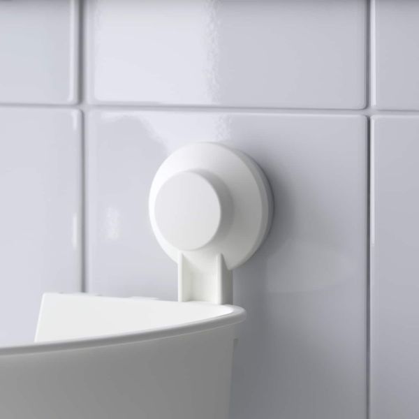 Угловая полка на присосках, белый IKEA TISKEN ТИСКЕН 404.002.99 - фото 5
