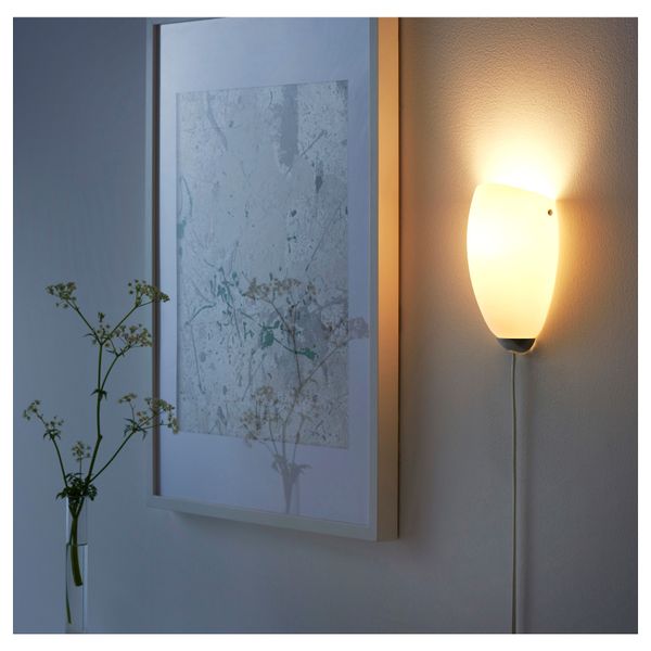 Настенный светильник САНТИР, стекло, сталь - схема-чертеж с размерами