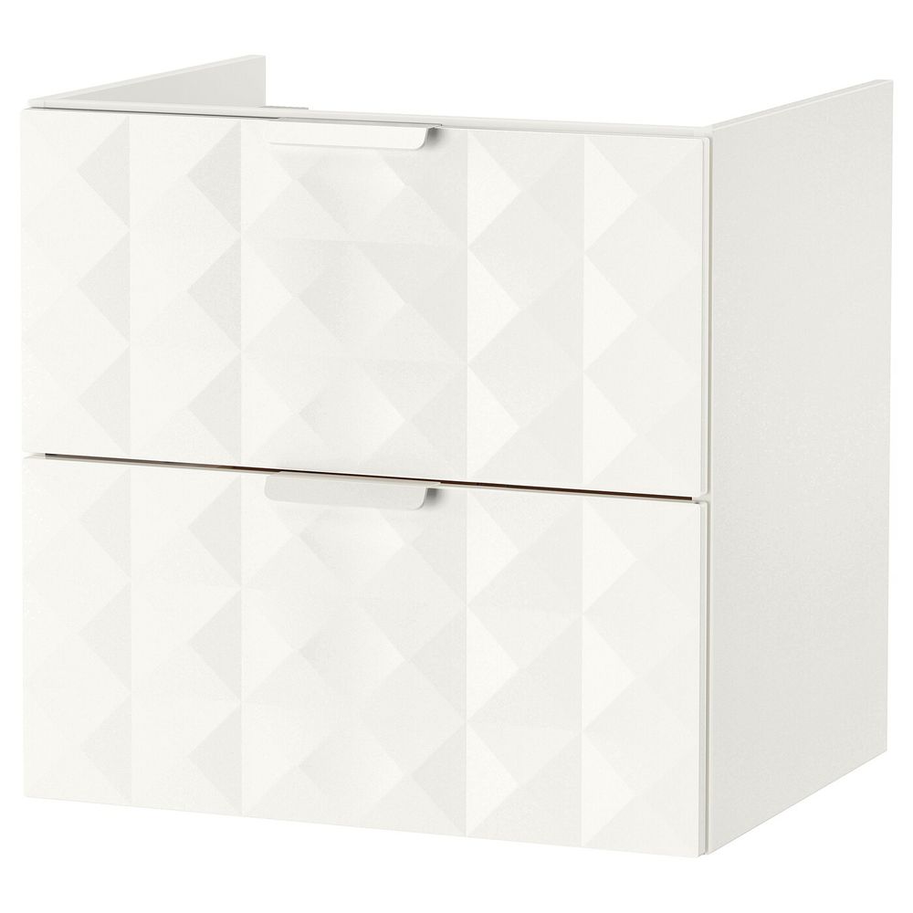 Шкаф для раковины с 2 ящ, Решён белый 60x47x58 см IKEA ГОДМОРГОН 303.909.79 - схема-чертеж с размерами
