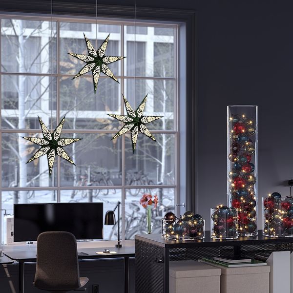 Абажур, бархат зеленый 70 см IKEA STRÅLA СТРОЛА 404.769.01 - схема-чертеж с размерами