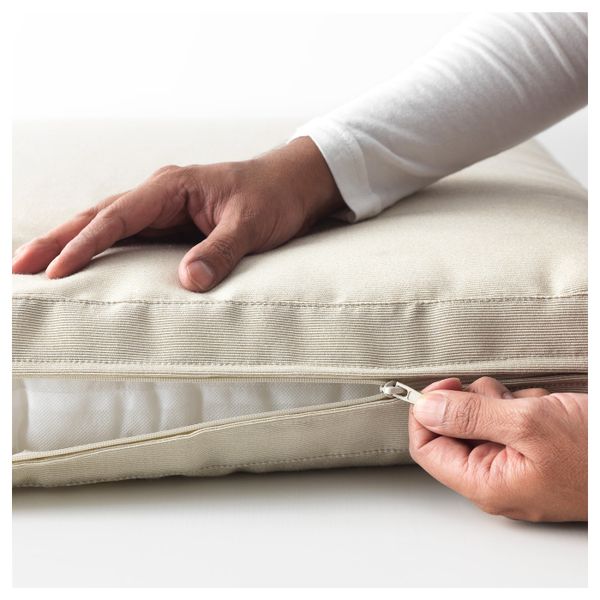 Подушка на сиденье для садовой мебели, бежевый 62x62 см IKEA ХОЛЛО 803.757.78 - фото 3