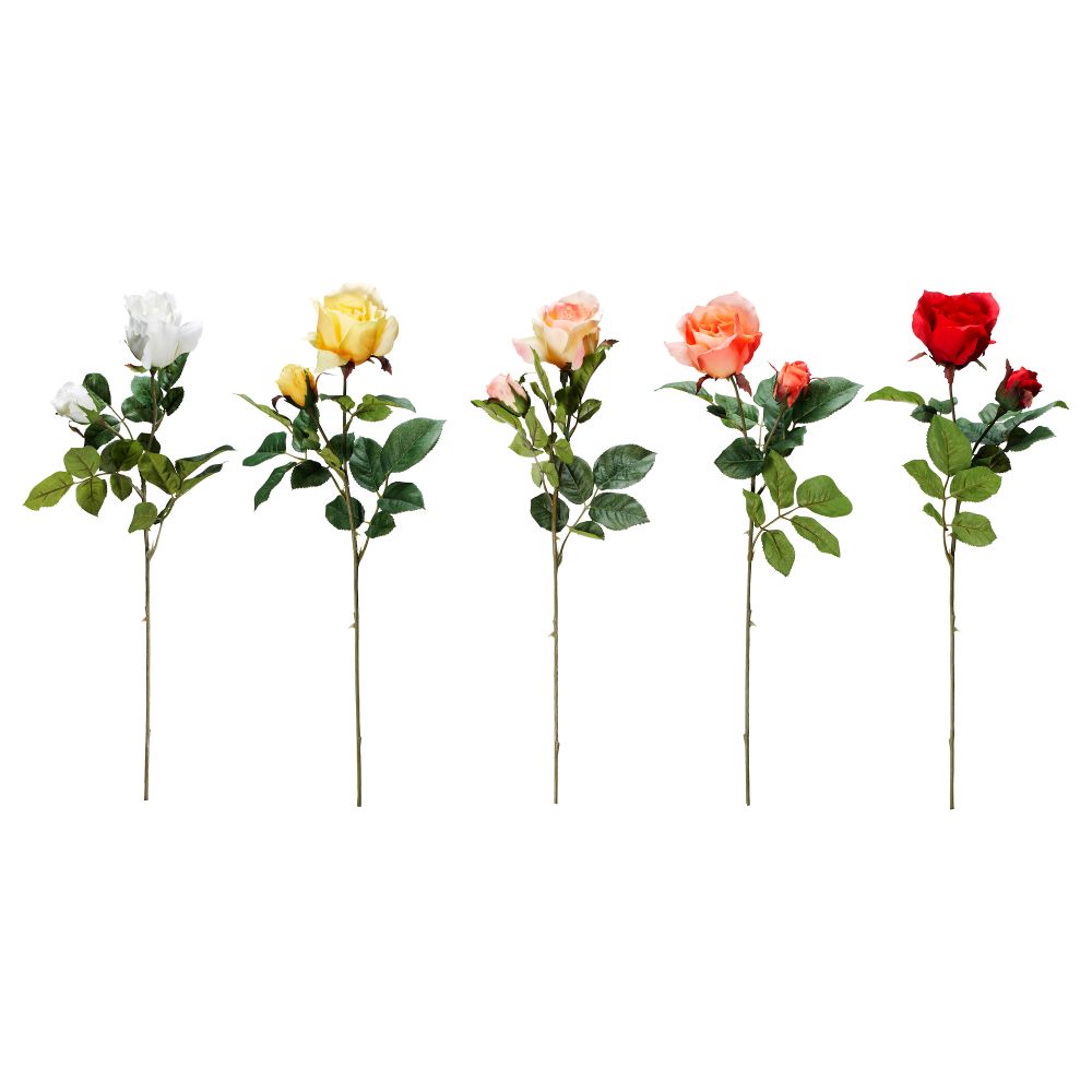 Цветок искусственный СМИККА, Роза, разные цвета (55 см) - фото 1