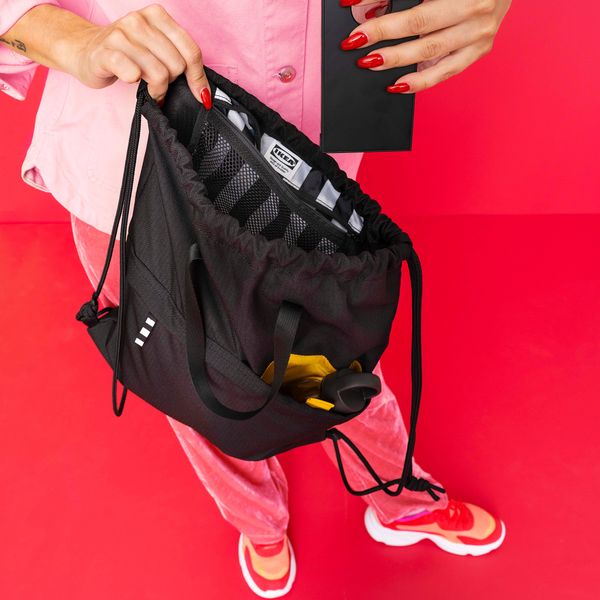 Спортивная сумка, 38x49 см, 15 л, черный IKEA VÄRLDENS ВЭРЛДЕНС 504.879.23 - фото 7