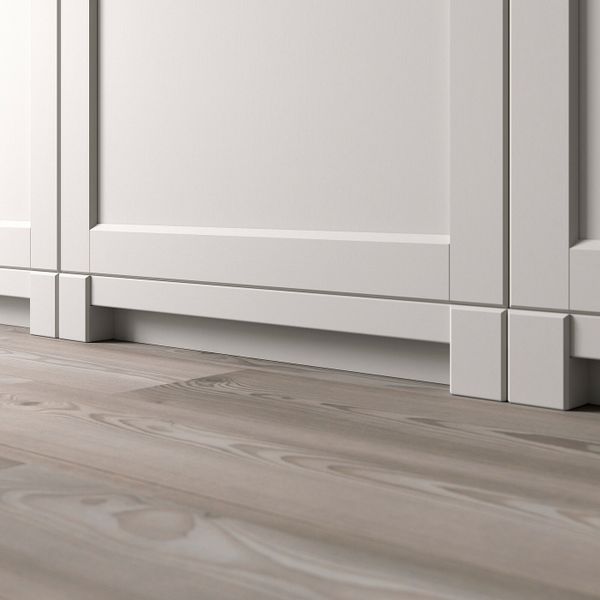 Декоративный цоколь, светло-серый 220 см IKEA LERHYTTAN ЛЕРХЮТТАН 603.978.18 - фото 2