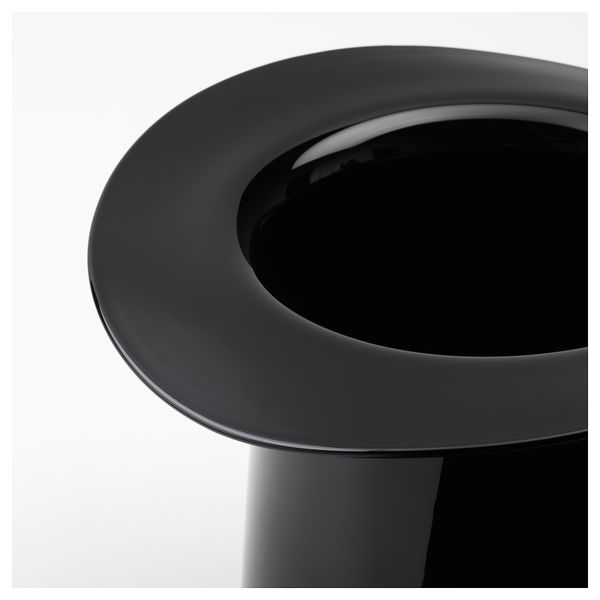 Ваза ОМЕДЕЛЬБАР, стекло черный (19 см) - фото 2