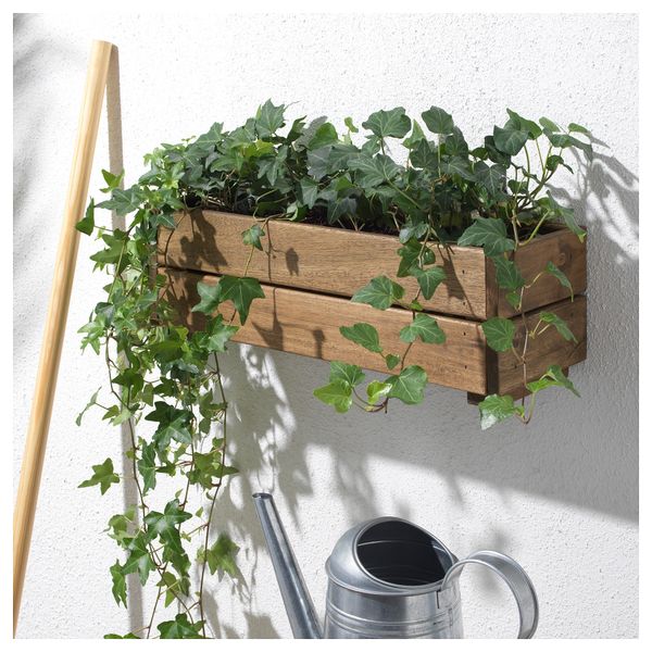 Ящик для цветов СТЭРНАНИС, для сада, акация (43x15 см) - схема-чертеж с размерами