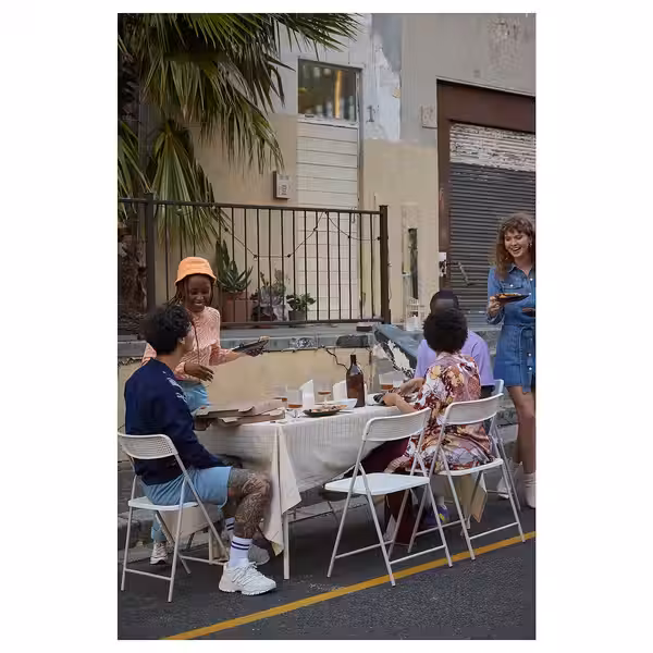 TORPARÖ Садовый стул - складной/белый - фото 7