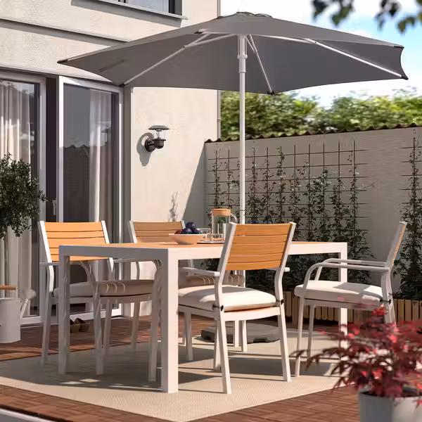 HÖGÖN Зонт от солнца - серый 270 см - фото 2