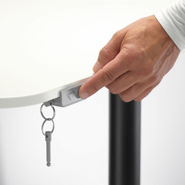 Угловой письменный стол правый, трансформер, 160x110 см, белый, черный IKEA BEKANT БЕКАНТ 890.225.03 - фото 5