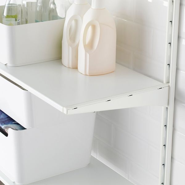 Настенная шина/полки, белый 86x41x197 см IKEA АЛЬГОТ 592.303.82 - фото 3