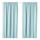 Затемняющие гардины, 2 шт., белый, бирюзовый 145x300 см IKEA VILBORG ВИЛБОРГ 504.234.22